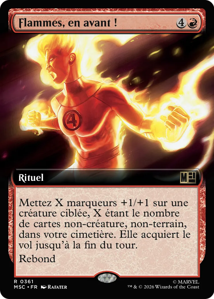 Flammes, en avant ! — Marvel Super Heroes Commander — Magic: The Gathering