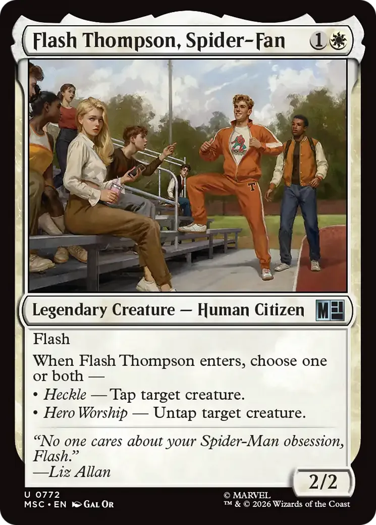 Flash Thompson, Spider-Fan — Marvel Super Heroes Commander — Magic: The Gathering