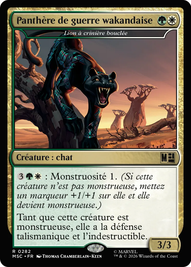 Lion à crinière bouclée — Marvel Super Heroes Commander — Magic: The Gathering