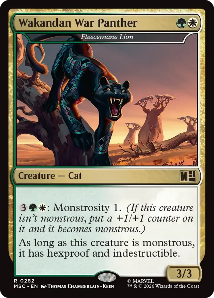 Lion à crinière bouclée — Marvel Super Heroes Commander — Magic: The Gathering