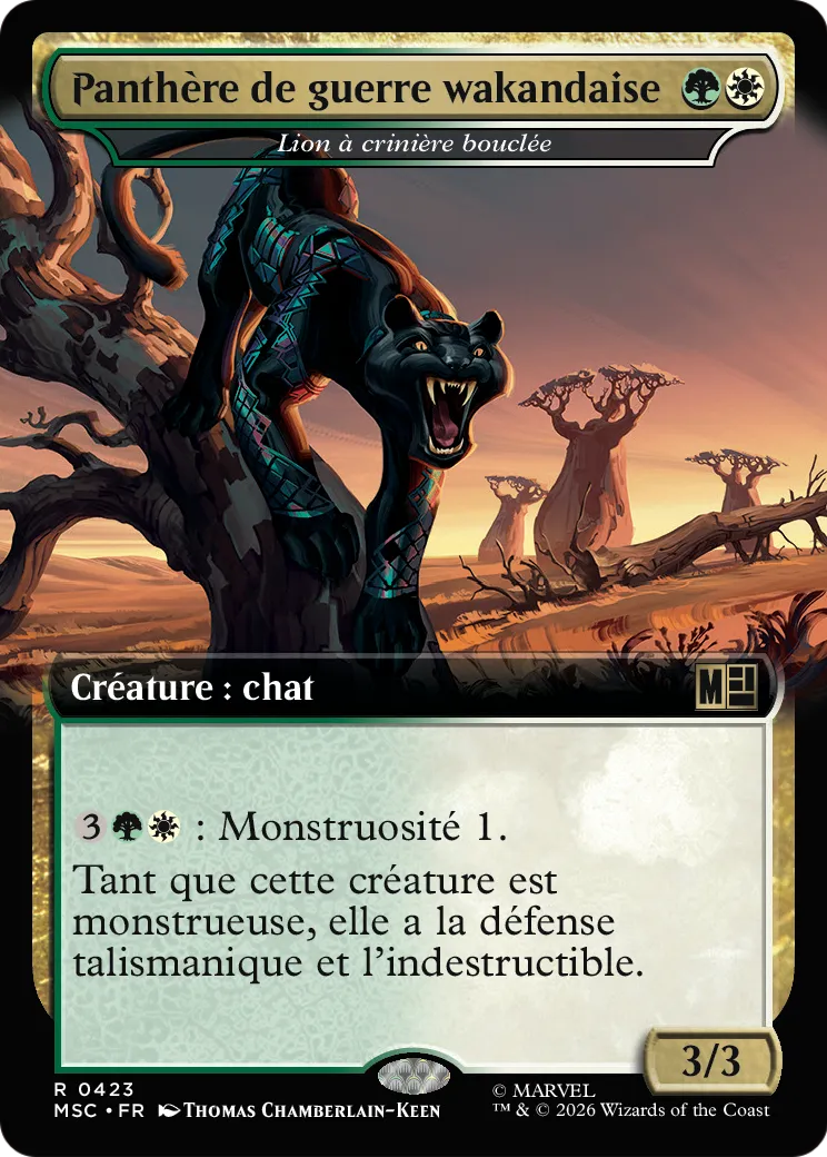 Lion à crinière bouclée — Marvel Super Heroes Commander — Magic: The Gathering