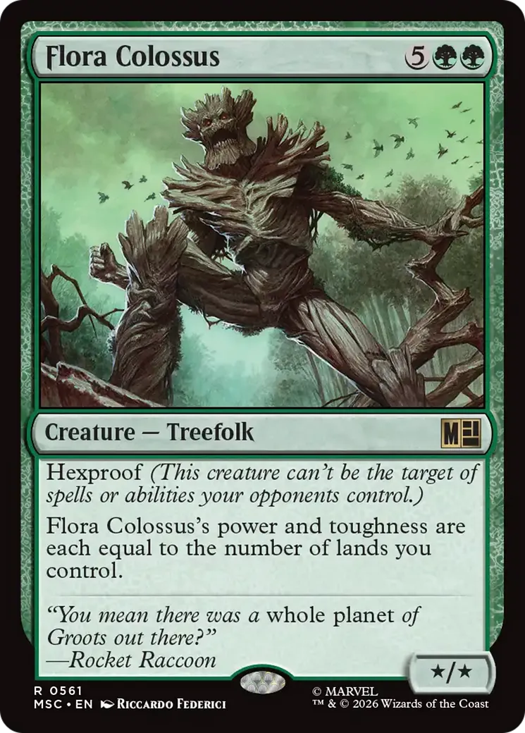 Flora Colossus — Marvel Super Heroes Commander — Magic: The Gathering