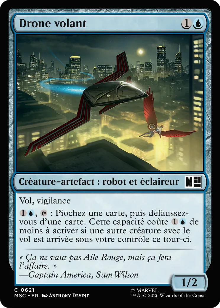 Drone volant — Marvel Super Heroes Commander — Magic: The Gathering