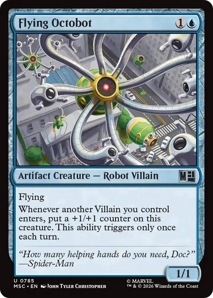 Flying Octobot — Marvel Super Heroes Commander — Magic: The Gathering