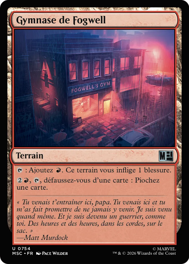 Gymnase de Fogwell — Marvel Super Heroes Commander — Magic: The Gathering