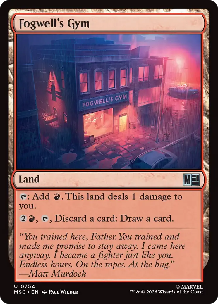 Gymnase de Fogwell — Marvel Super Heroes Commander — Magic: The Gathering