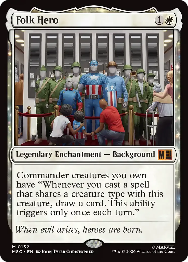 Folk Hero — Marvel Super Heroes Commander — Magic: The Gathering