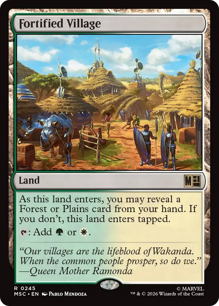 Village fortifié — Marvel Super Heroes Commander — Magic: The Gathering