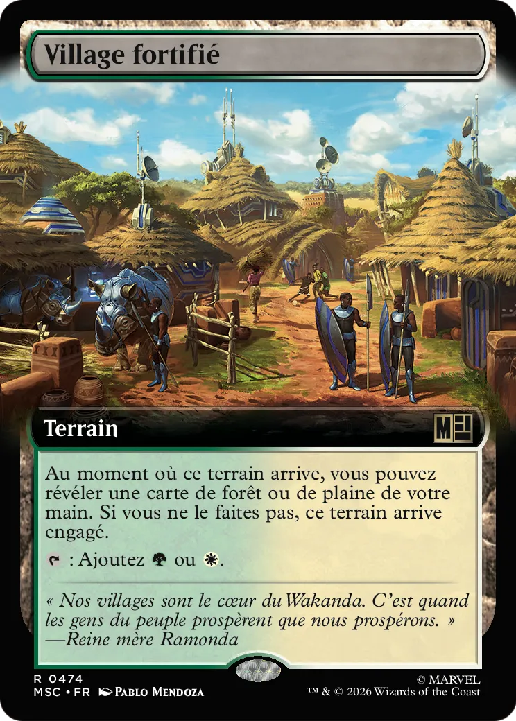 Village fortifié — Marvel Super Heroes Commander — Magic: The Gathering