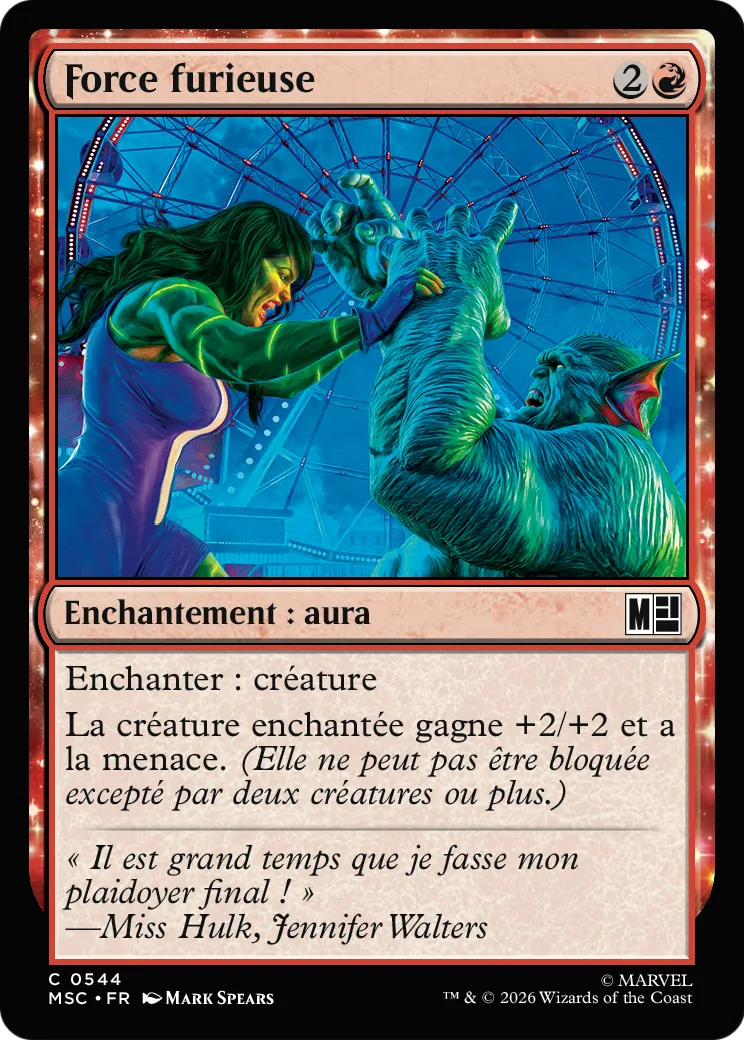 Force furieuse — Marvel Super Heroes Commander — Magic: The Gathering