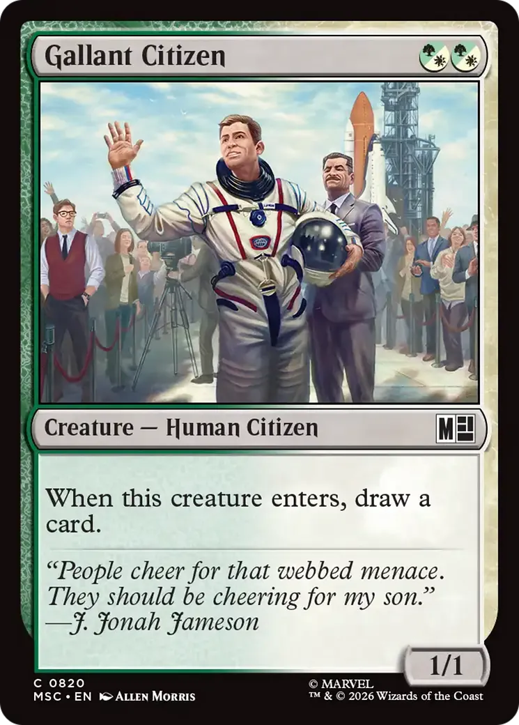 Gallant Citizen — Marvel Super Heroes Commander — Magic: The Gathering