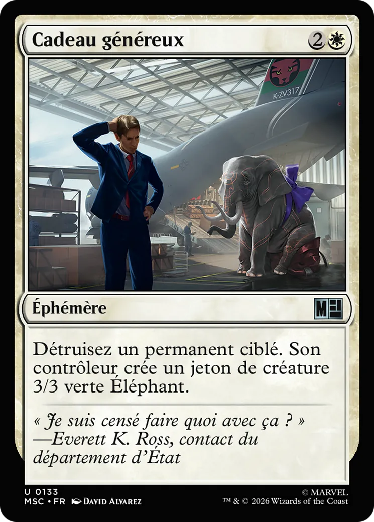 Cadeau généreux — Marvel Super Heroes Commander — Magic: The Gathering