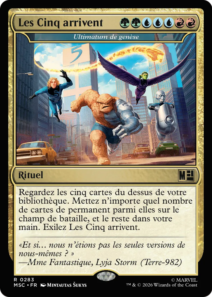Ultimatum de genèse — Marvel Super Heroes Commander — Magic: The Gathering