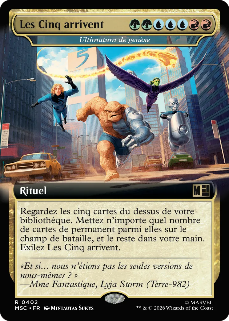 Ultimatum de genèse — Marvel Super Heroes Commander — Magic: The Gathering