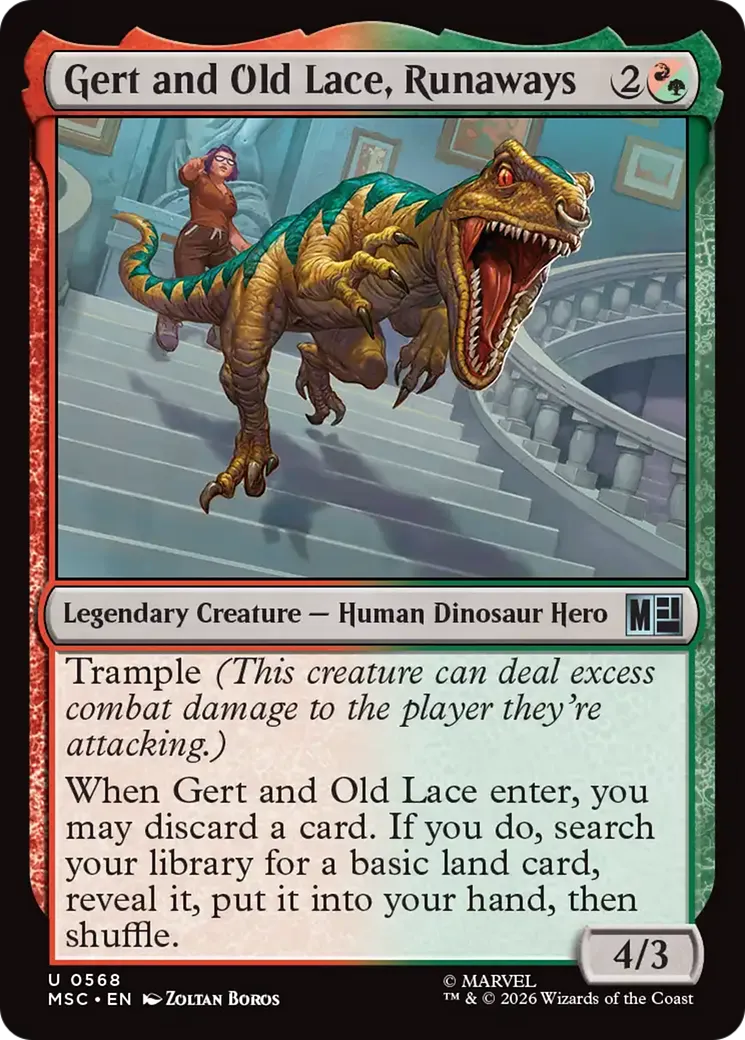 Gert et Dentelle, Fugitives — Marvel Super Heroes Commander — Magic: The Gathering