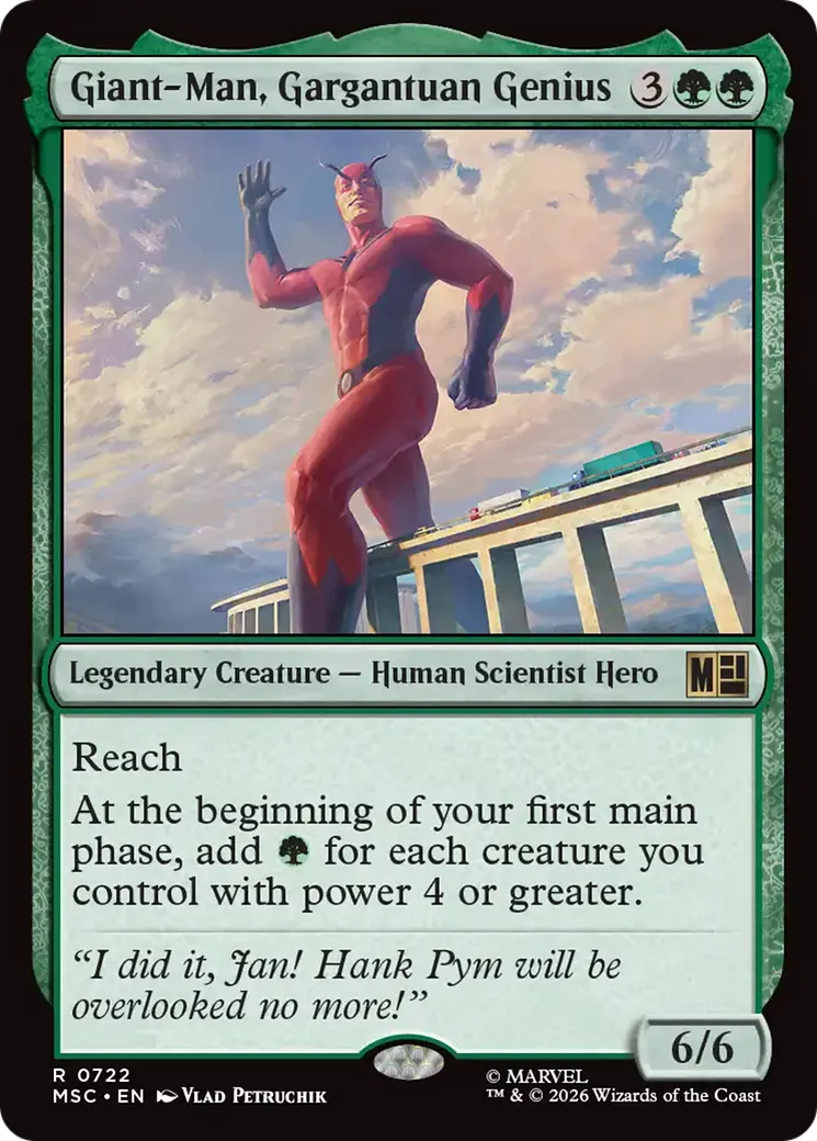 Giant-Man, Gargantuan Genius — Marvel Super Heroes Commander — Magic: The Gathering