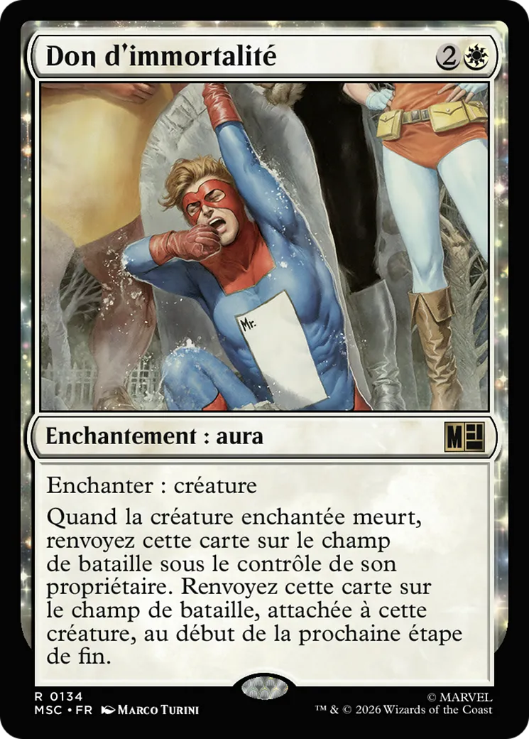 Don d'immortalité — Marvel Super Heroes Commander — Magic: The Gathering
