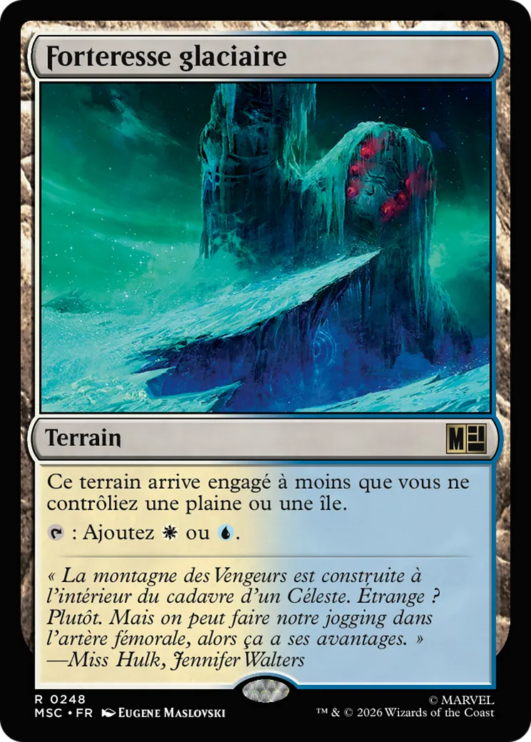 Forteresse glaciaire — Marvel Super Heroes Commander — Magic: The Gathering