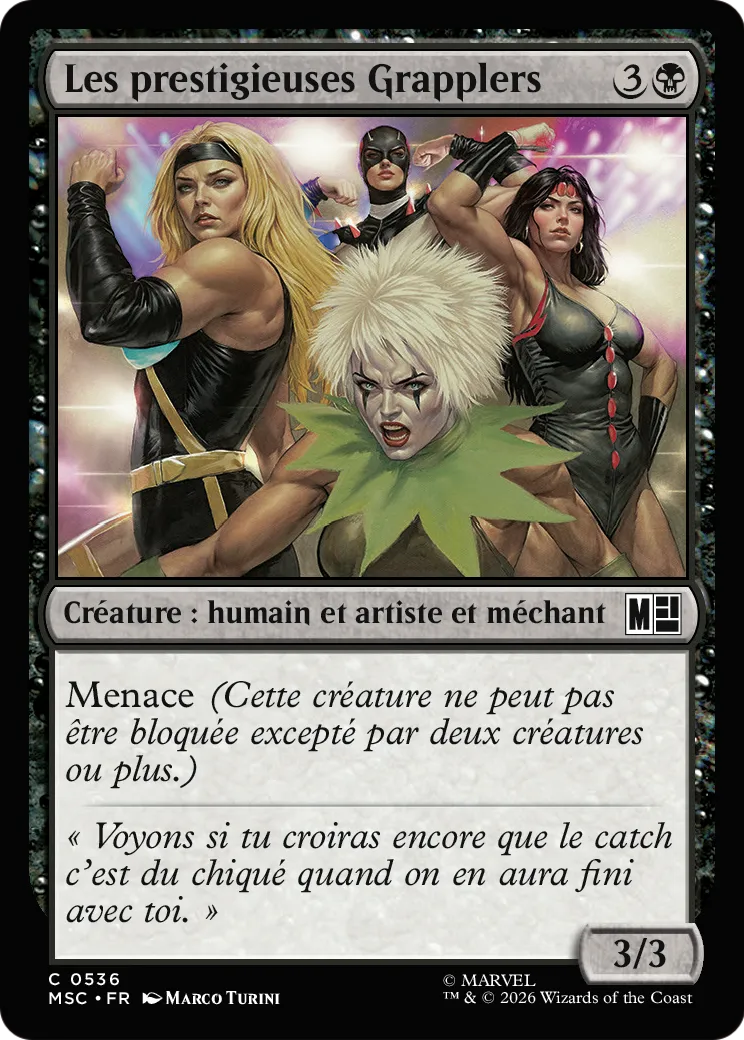 Les prestigieuses Grapplers — Marvel Super Heroes Commander — Magic: The Gathering