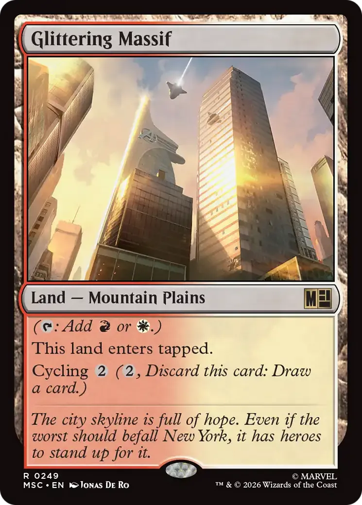 Glittering Massif — Marvel Super Heroes Commander — Magic: The Gathering