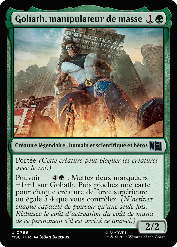 Goliath, manipulateur de masse — Marvel Super Heroes Commander — Magic: The Gathering