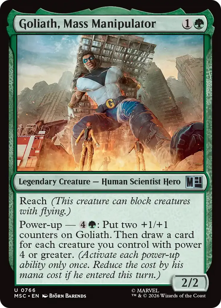 Goliath, manipulateur de masse — Marvel Super Heroes Commander — Magic: The Gathering