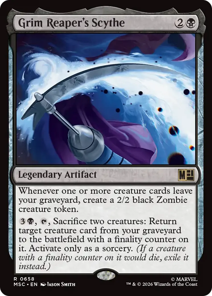 Grim Reaper's Scythe — Marvel Super Heroes Commander — Magic: The Gathering