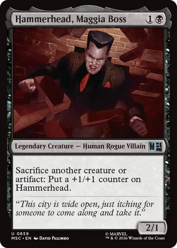 Hammerhead, Maggia Boss — Marvel Super Heroes Commander — Magic: The Gathering