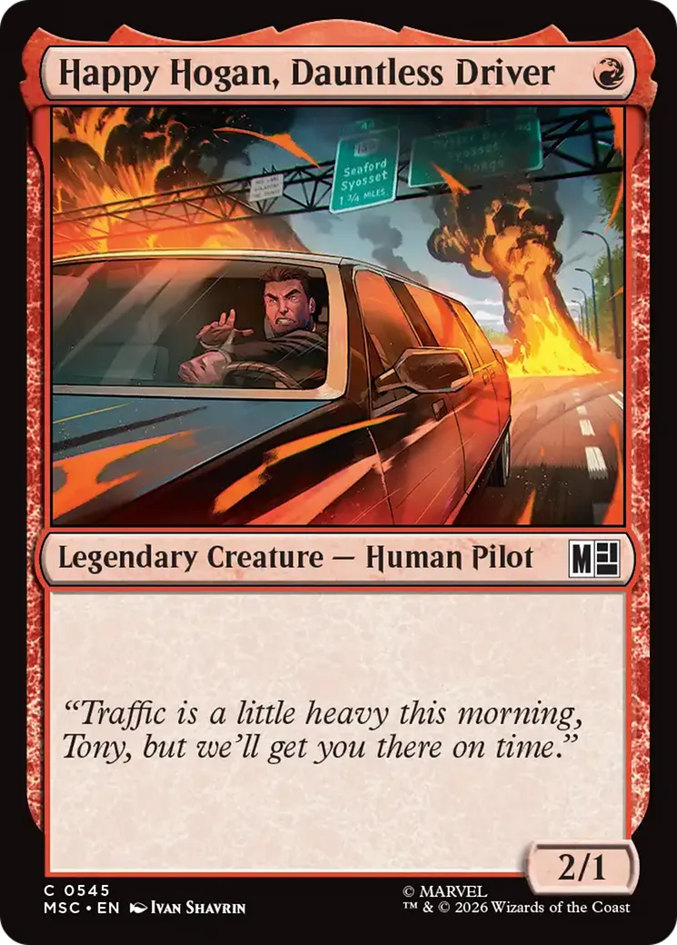 Happy Hogan, Dauntless Driver — Marvel Super Heroes Commander — Magic: The Gathering