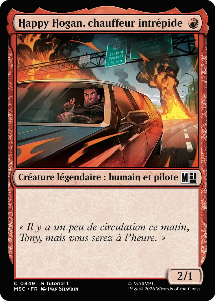 Happy Hogan, chauffeur intrépide — Marvel Super Heroes Commander — Magic: The Gathering