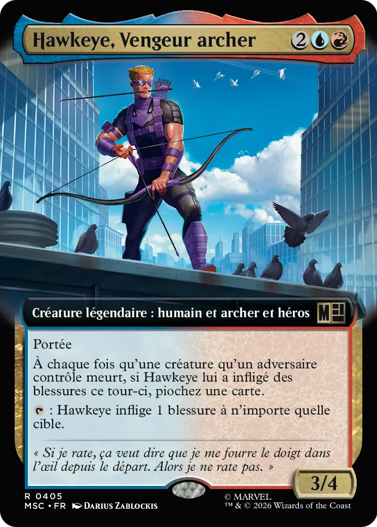 Hawkeye, Vengeur archer — Marvel Super Heroes Commander — Magic: The Gathering
