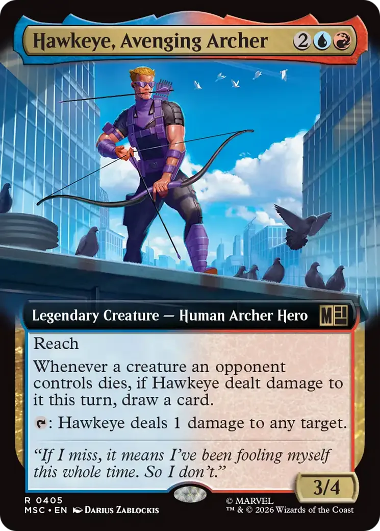 Hawkeye, Avenging Archer — Marvel Super Heroes Commander — Magic: The Gathering