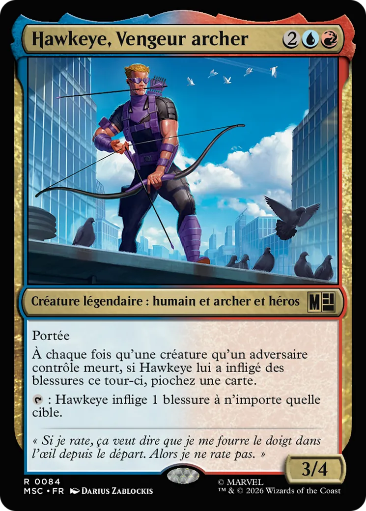 Hawkeye, Vengeur archer — Marvel Super Heroes Commander — Magic: The Gathering
