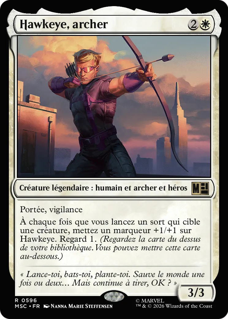 Hawkeye, archer — Marvel Super Heroes Commander — Magic: The Gathering