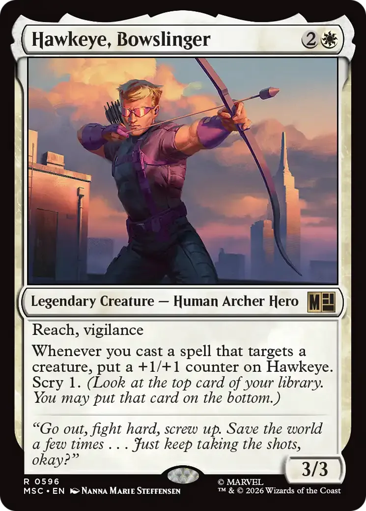 Hawkeye, archer — Marvel Super Heroes Commander — Magic: The Gathering