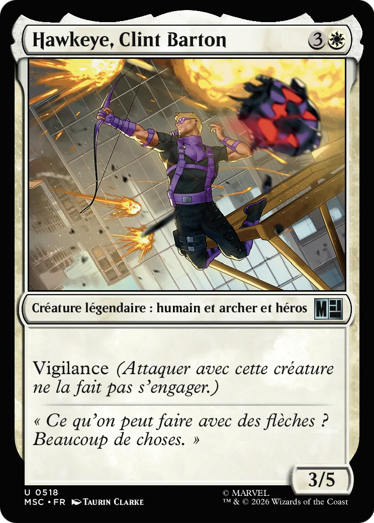 Hawkeye, Clint Barton — Marvel Super Heroes Commander — Magic: The Gathering