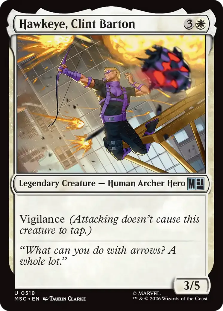 Hawkeye, Clint Barton — Marvel Super Heroes Commander — Magic: The Gathering