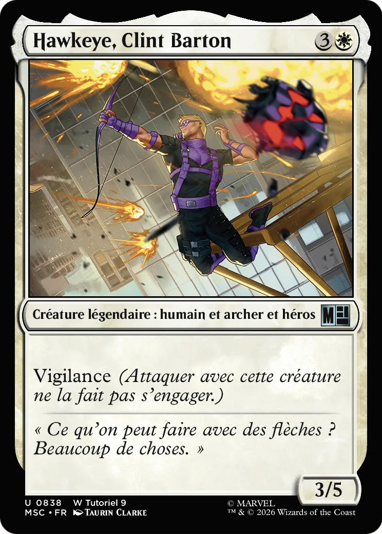 Hawkeye, Clint Barton — Marvel Super Heroes Commander — Magic: The Gathering