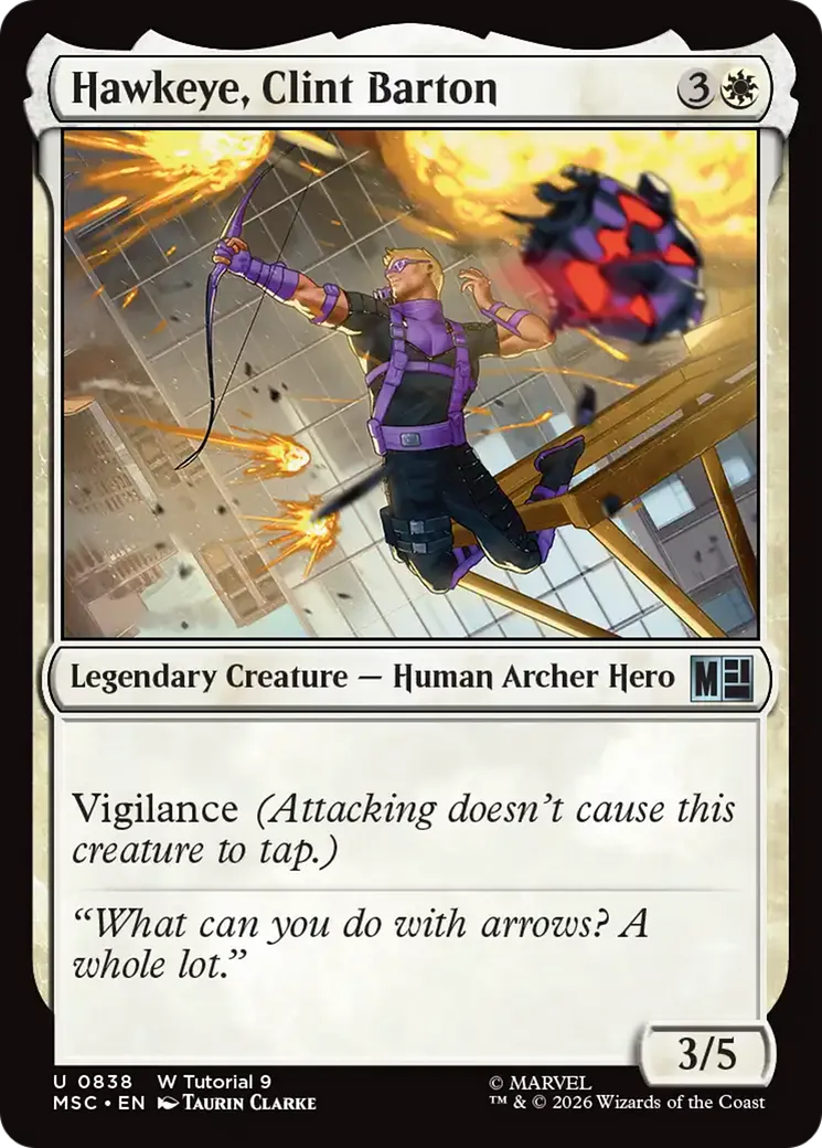 Hawkeye, Clint Barton — Marvel Super Heroes Commander — Magic: The Gathering