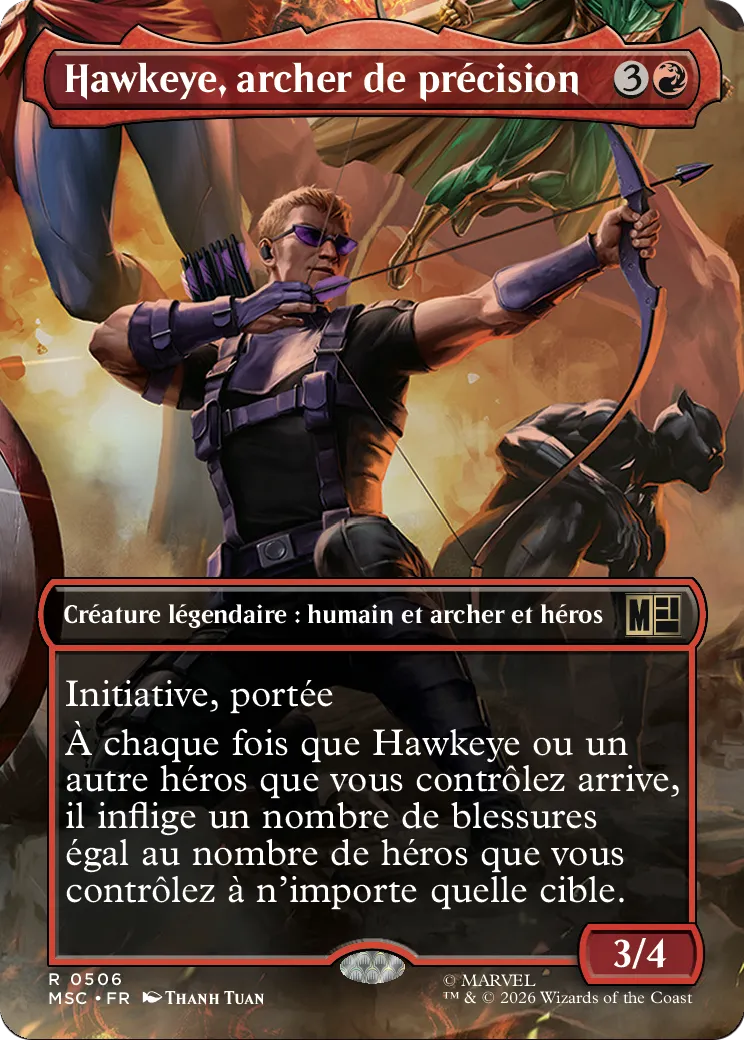 Hawkeye, archer de précision — Marvel Super Heroes Commander — Magic: The Gathering