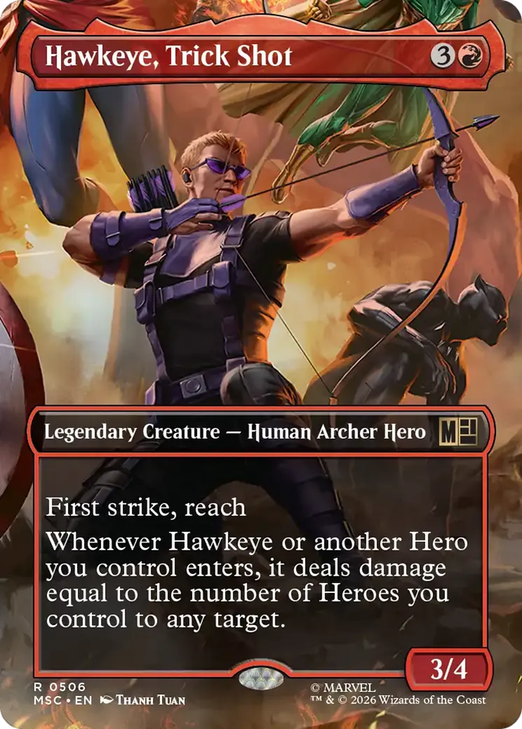 Hawkeye, Trick Shot — Marvel Super Heroes Commander — Magic: The Gathering