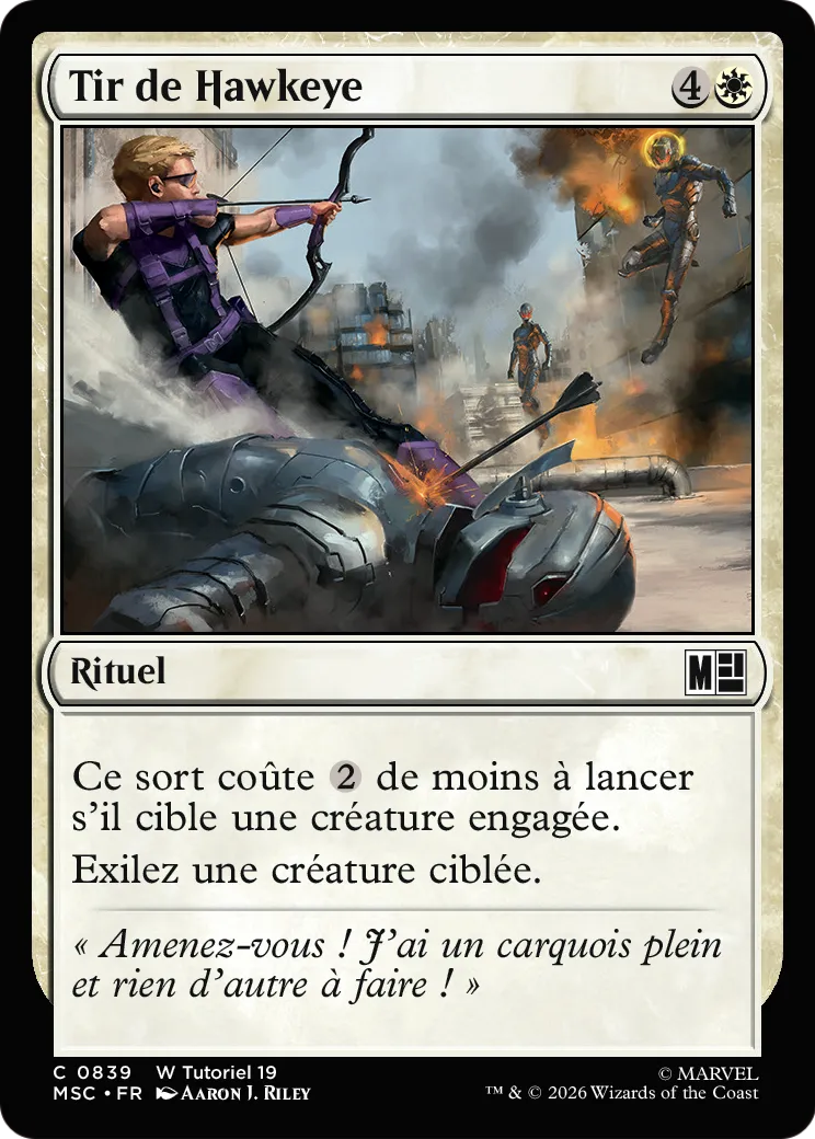 Tir de Hawkeye — Marvel Super Heroes Commander — Magic: The Gathering