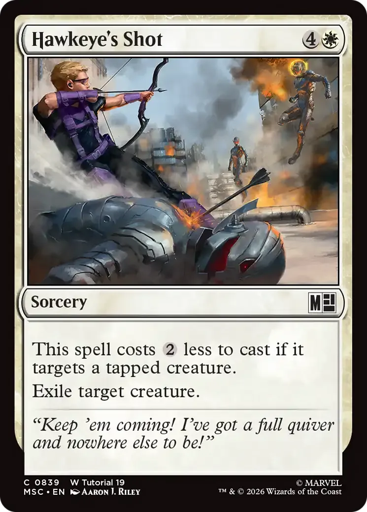 Hawkeye's Shot — Marvel Super Heroes Commander — Magic: The Gathering
