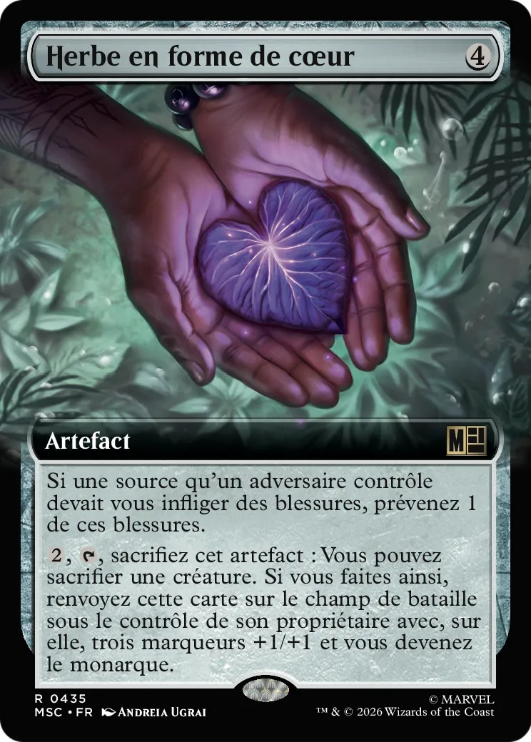 Herbe en forme de cœur — Marvel Super Heroes Commander — Magic: The Gathering
