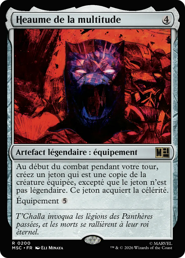 Heaume de la multitude — Marvel Super Heroes Commander — Magic: The Gathering
