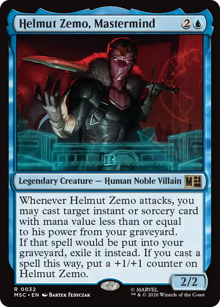 Helmut Zemo, cerveau — Marvel Super Heroes Commander — Magic: The Gathering