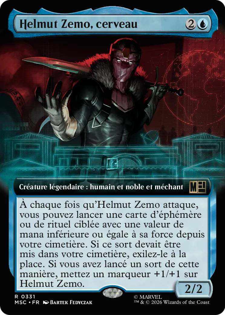 Helmut Zemo, cerveau — Marvel Super Heroes Commander — Magic: The Gathering
