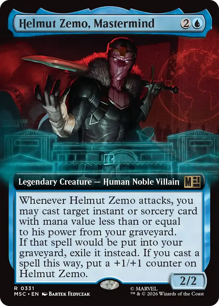 Helmut Zemo, Mastermind — Marvel Super Heroes Commander — Magic: The Gathering