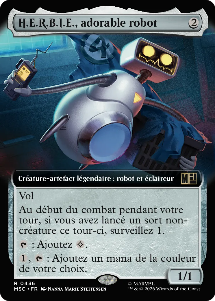 H.E.R.B.I.E., adorable robot — Marvel Super Heroes Commander — Magic: The Gathering