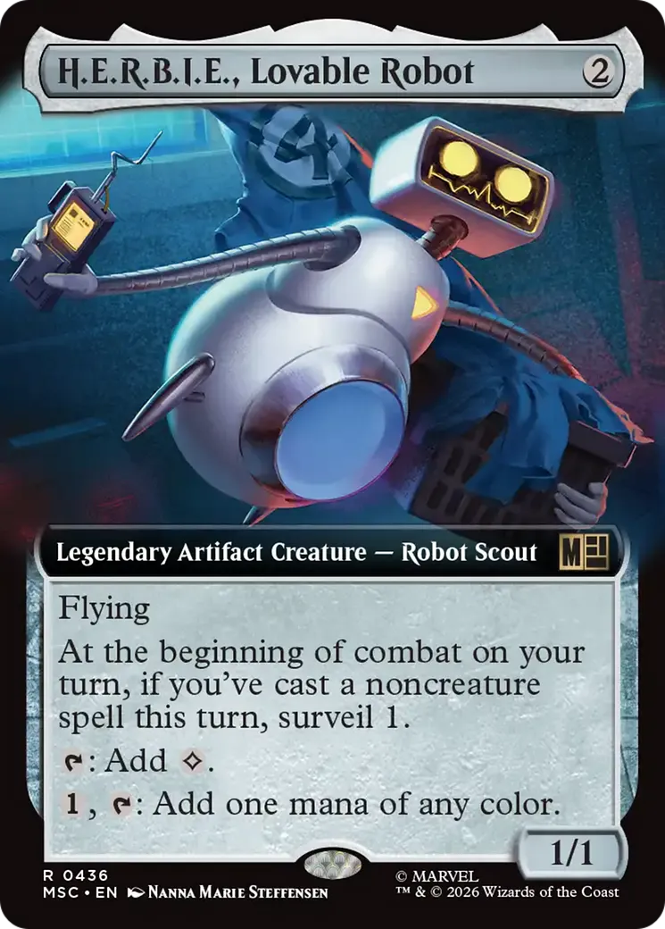 H.E.R.B.I.E., Lovable Robot — Marvel Super Heroes Commander — Magic: The Gathering